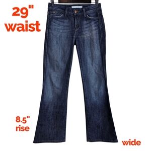 Joe's - Women's Wide Leg - Dark Wash  Jeans - 29" waist